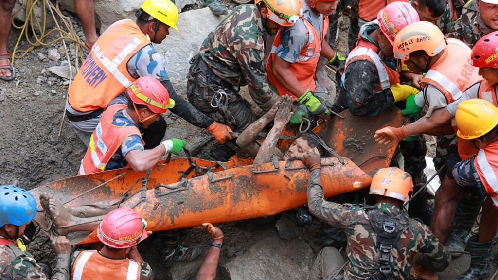 Nepal flood disaster rescue operation (Image Source - Social Media)