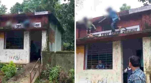 Shahdol News: बच्चों की सुरक्षा से खिलवाड, छत-छज्जे पर चढ़कर सफाई करते दिखे मासूम