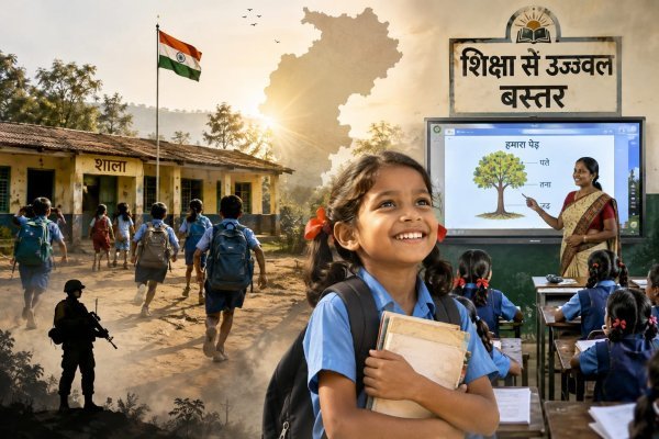Bastar Education: बंदूकों के साए से बाहर निकला बस्तर, दो दशक बाद 600 से ज्यादा स्कूलों में फिर गूंजी बच्चों की किलकारी