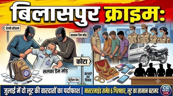 Bilaspur Crime: लूट के माल के बंटवारे पर भिड़े बदमाश, झगड़े ने खोल दिया पूरे गैंग का राज