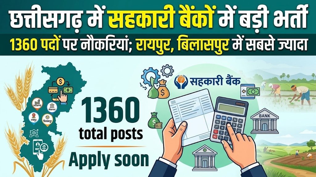 Chhattisgarh Cooperative Bank Recruitment 1360 Posts(Image Source: AI Photo)
