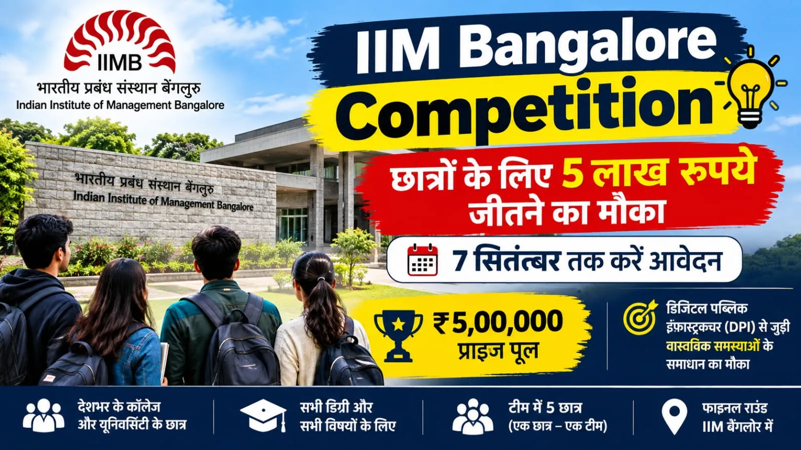 IIM Bangalore student competition(Image Source: AI Photo)