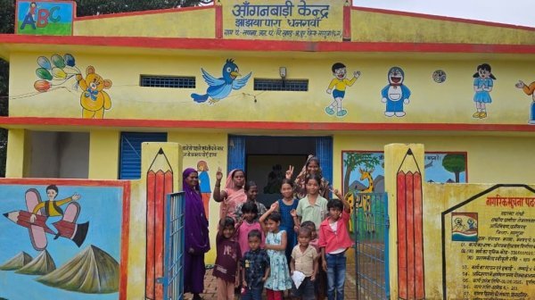 Anganwadi Development : नए भवन से बदली आंगनबाड़ी की तस्वीर, बच्चों को मिली बेहतर सुविधा