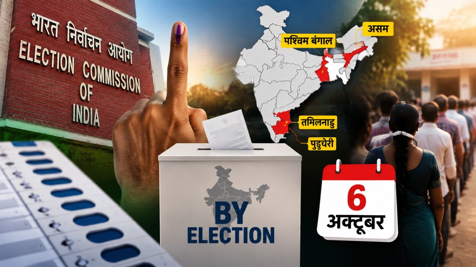 By-elections to be held for six seats (Image Source: AI Photo)