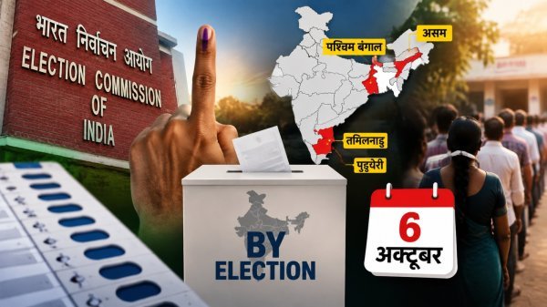 Election Date Announcement: 6 सीटों पर उपचुनाव का ऐलान, 6 अक्टूबर को मतदान, नंदीग्राम और नगांव पर टिकी नजरें