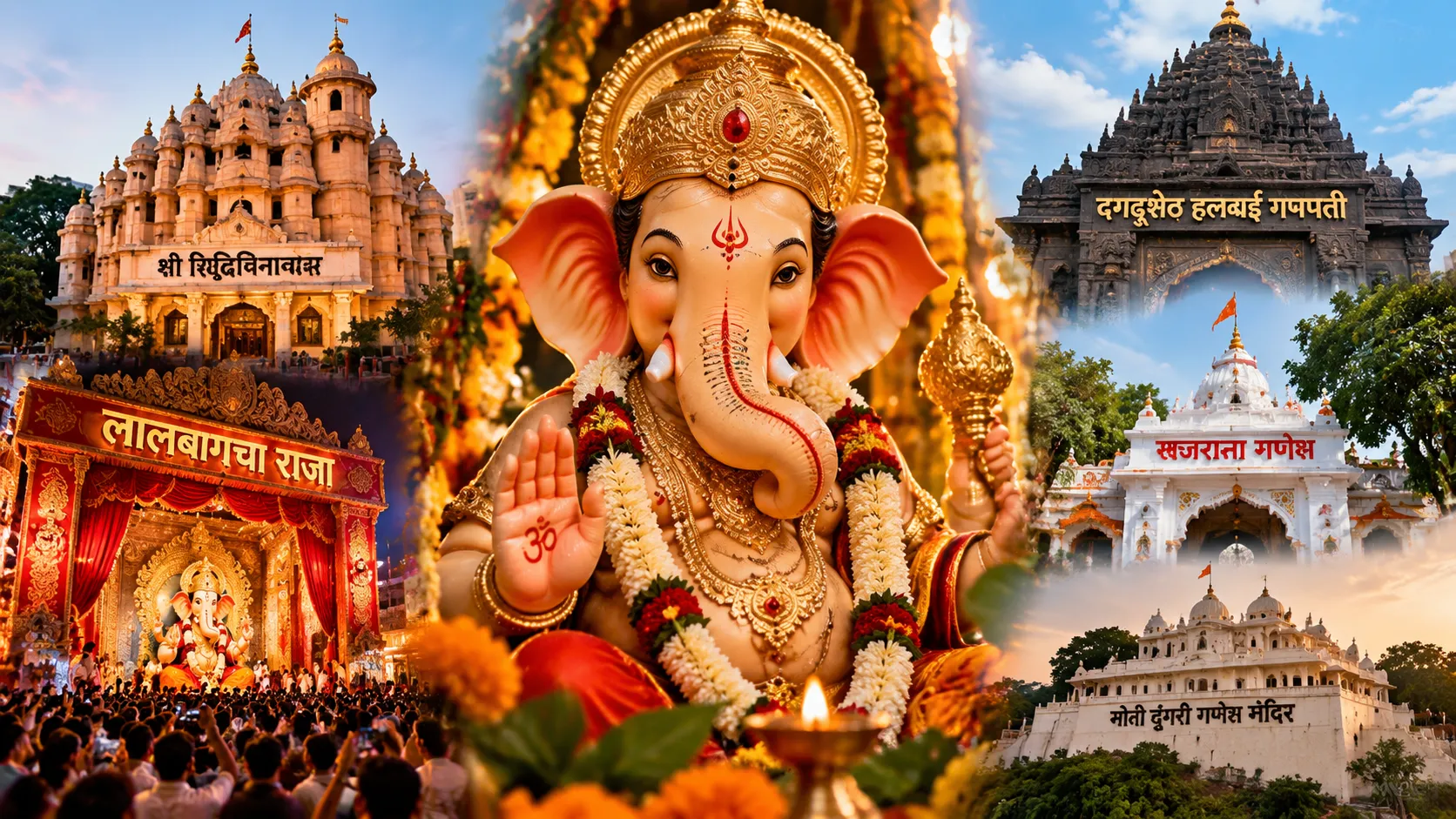 Famous Ganesh temples in India (Image Source: AI photo)