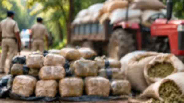 Malkangiri Ganja Seized : धान की बोरियों के नीचे छिपाकर ले जा रहे थे 440 किलो गांजा, पुलिस ने ट्रैक्टर किया जब्त