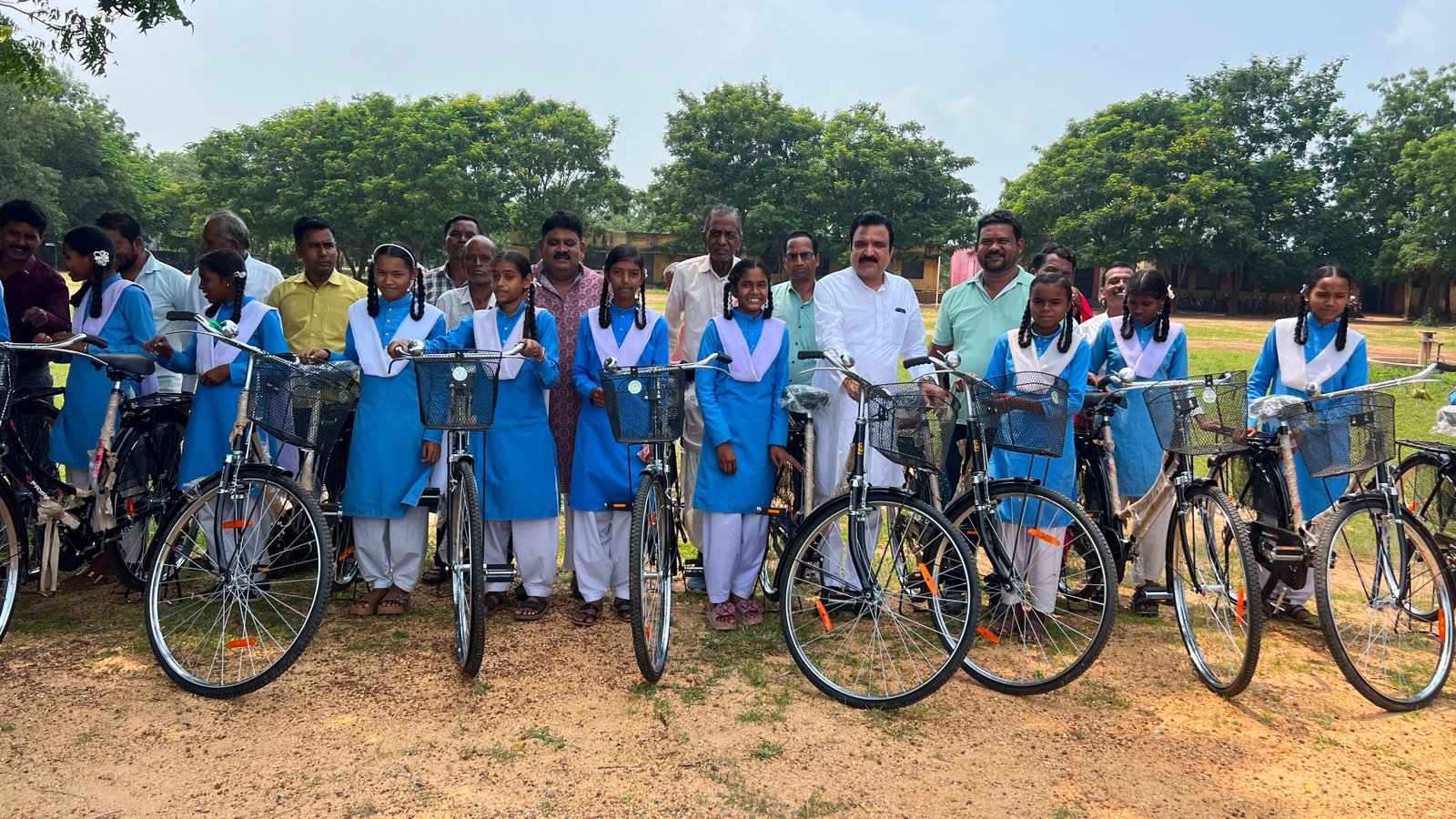 Free Bicycle Distribution (Image Source: Keertiman Media)