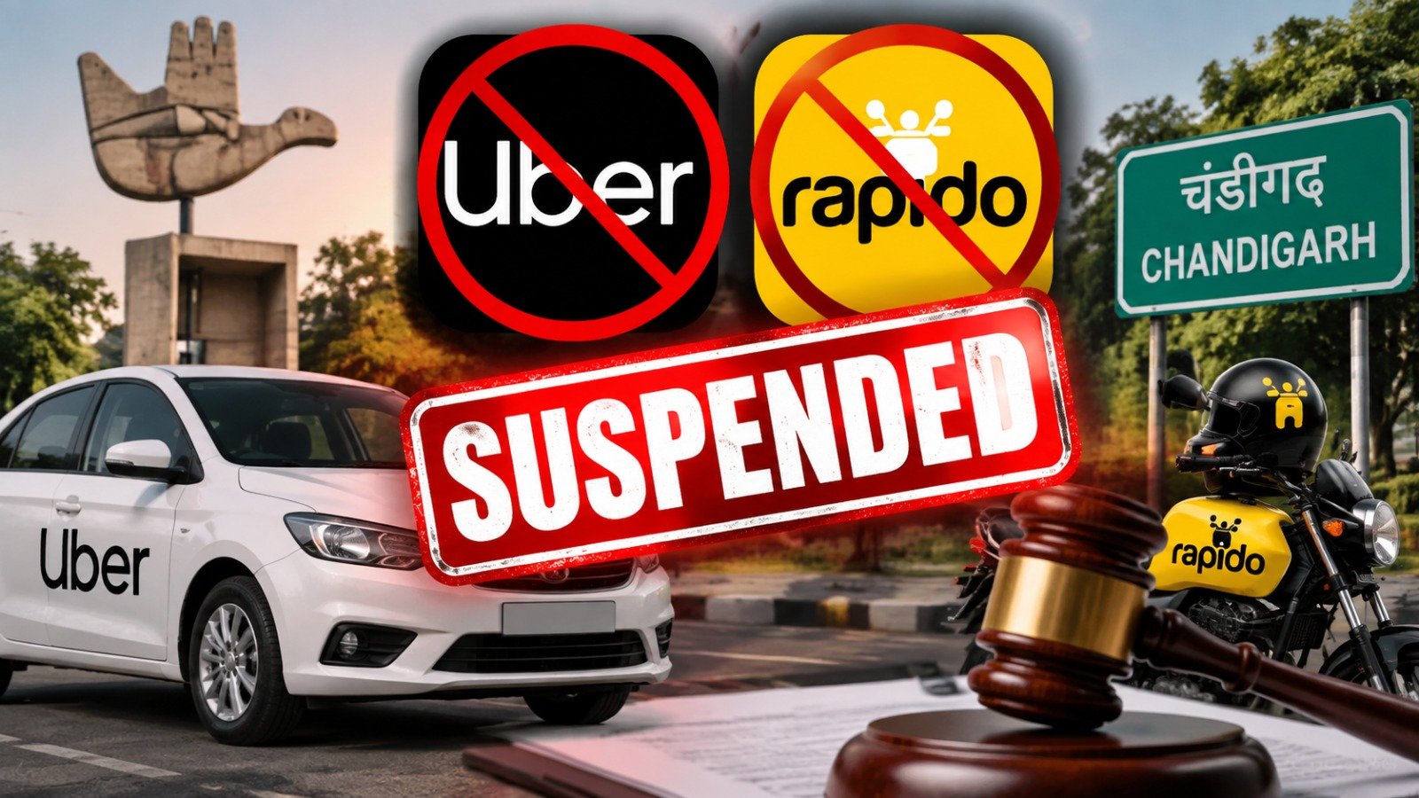 Uber and Rapido licenses suspended (Image Source: AI Photo)