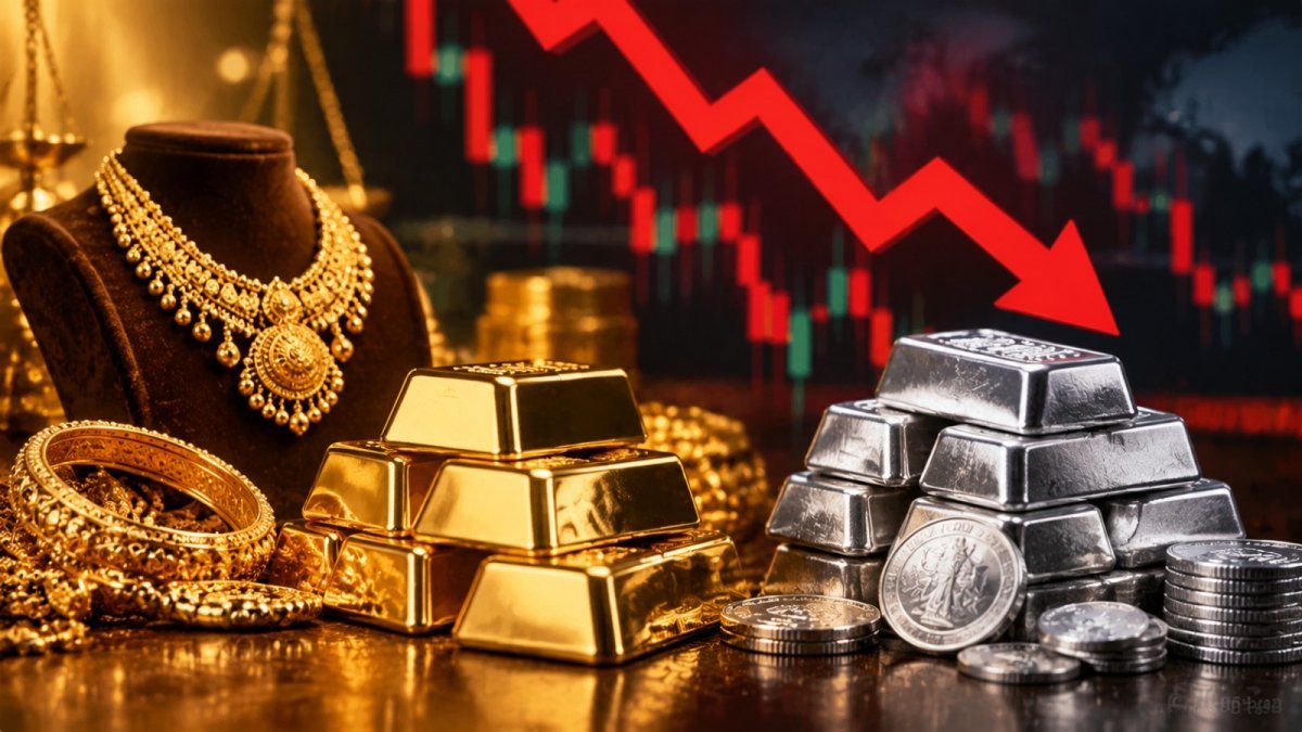 Gold and Silver Prices Decline (Image Source: AI Genrated)