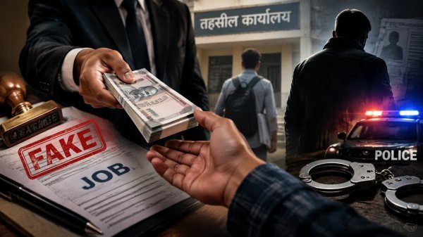 Government job scam: नौकरी का झांसा देकर 3.78 लाख की ठगी, कवर्धा तहसील कार्यालय में 4 महीने कराया काम
