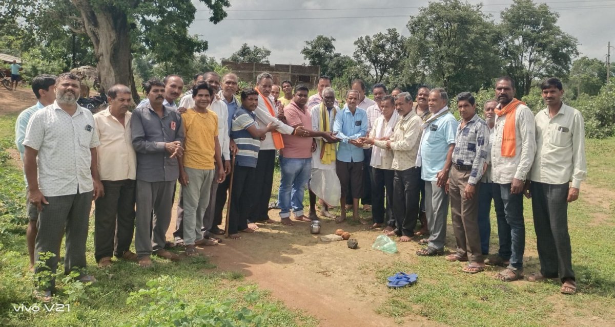 Ground-breaking ceremony for a new paddy procurement center in Turenga (Image Source: Keertiman Media)