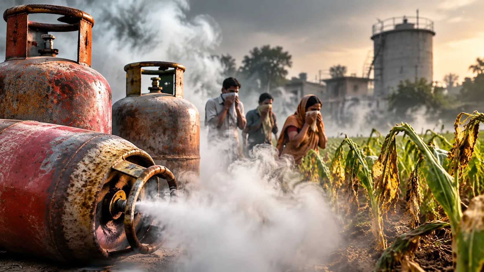 Toxic gas leak(Image Source: AI Photo)