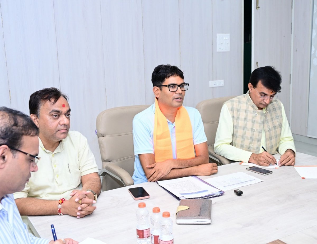 OP Choudhary in Seva Sankalp Abhiyan meeting(Image Source: CGDPR)