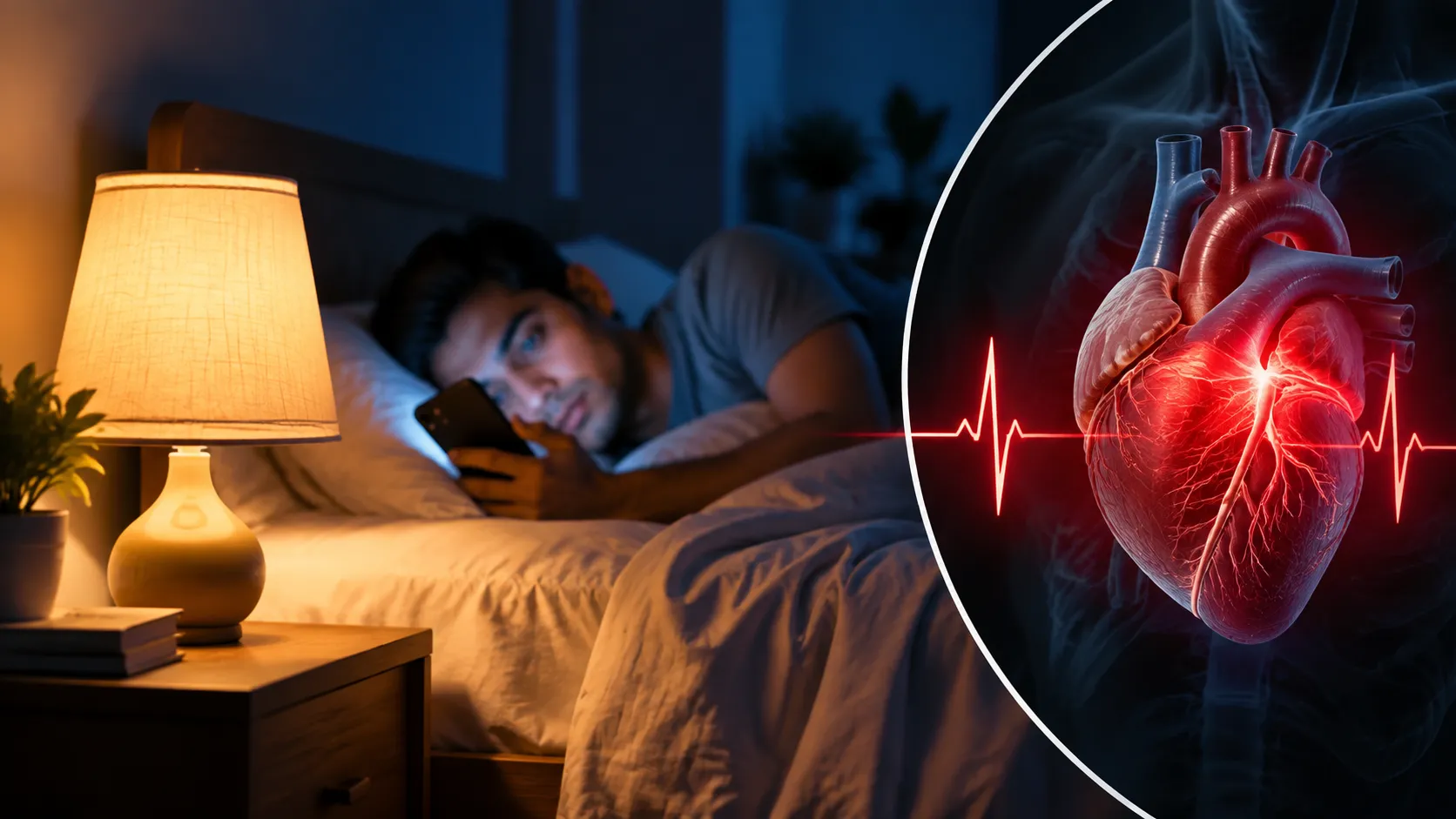 Light exposure and heart risk (Image Source: AI Photo)