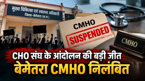 Arang News: विवादों में घिरे बेमेतरा CMHO डॉ. अमृत लाल रोहलदेकर, तत्काल प्रभाव से निलंबित