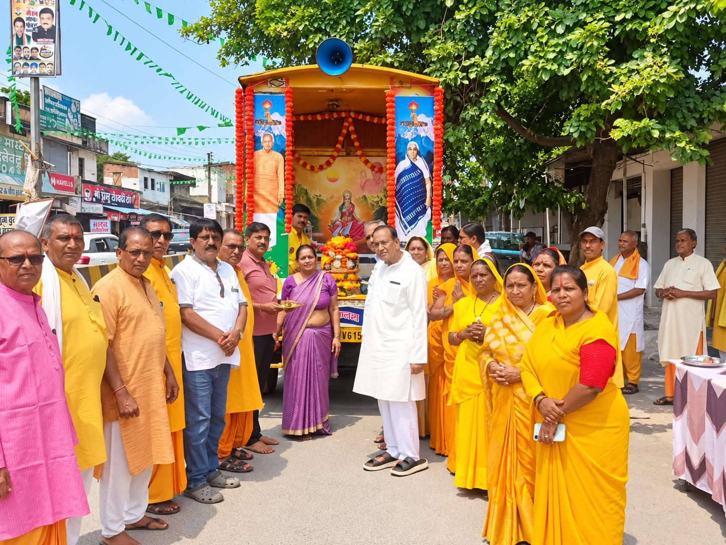 Launch of the Shakti Kalash Rath Yatra (Image Source: Keertiman Media)