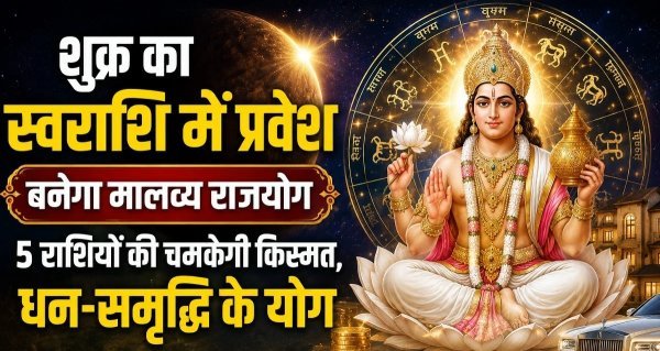 Rashifal: शुक्र के मालव्य राजयोग से चमकेगा इन 5 राशियों का भाग्य, धन और तरक्की के बनेंगे योग