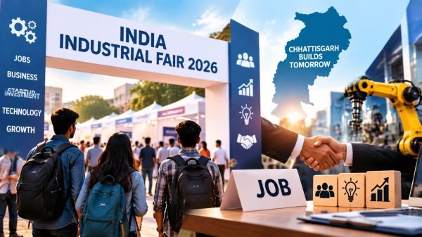 Raipur Industrial Fair 2026: आज से उद्योगों का महाकुंभ, युवाओं को नौकरी और बिजनेस का मिलेगा मौका