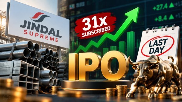 Jindal Supreme IPO: आज बंद हो रहा है आईपीओ, 31 गुना से ज्यादा सब्सक्रिप्शन और जीएमपी 27%