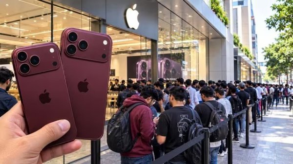 iPhone 18 की खरीद को लेकर मची होड़, रात 10 बजे से लाइन में लगे लोग, 3 लाख के पार पहुंची कीमत