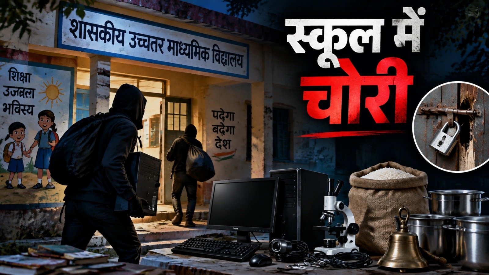 Theft at a government school (Image Source: AI Photo)