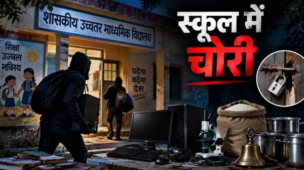 CG Crime News: परसकोल और लिमगांव के विद्यालयों में सेंधमारी, कंप्यूटर-लैब का सामान और राशन पार