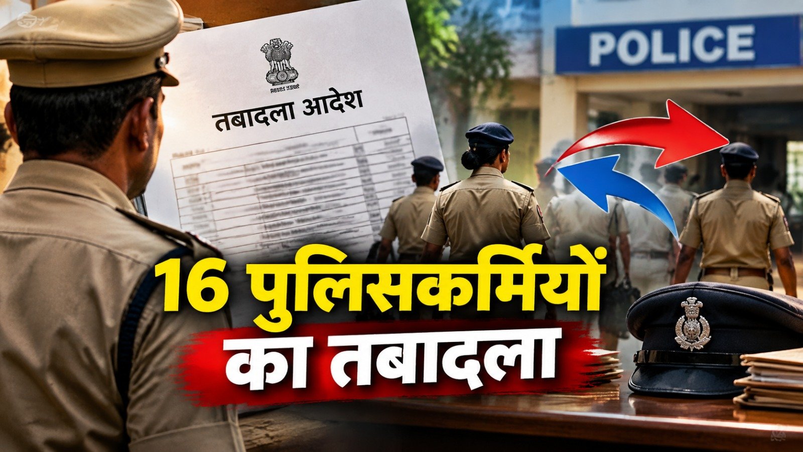 Bilaspur police transfer order announcement (Image Source: AI Photo)