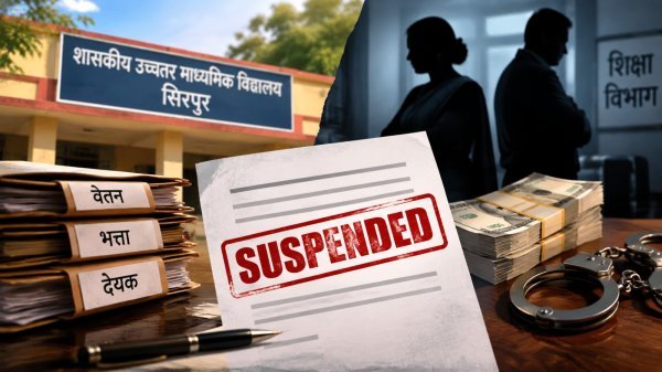 Mahasamund News: सिरपुर शासकीय स्कूल में वित्तीय अनियमितता का मामला, जांच रिपोर्ट के बाद दो अधिकारी निलंबित