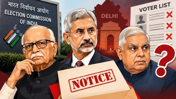 Election Commission: आडवाणी, जयशंकर और धनखड़ समेत कई दिग्गज VIP को चुनाव आयोग का नोटिस, जानिए क्या है पूरा मामला