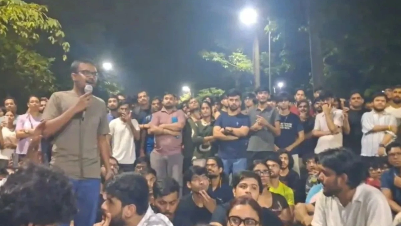 IIT Bombay student protest after Sahil Wakode death