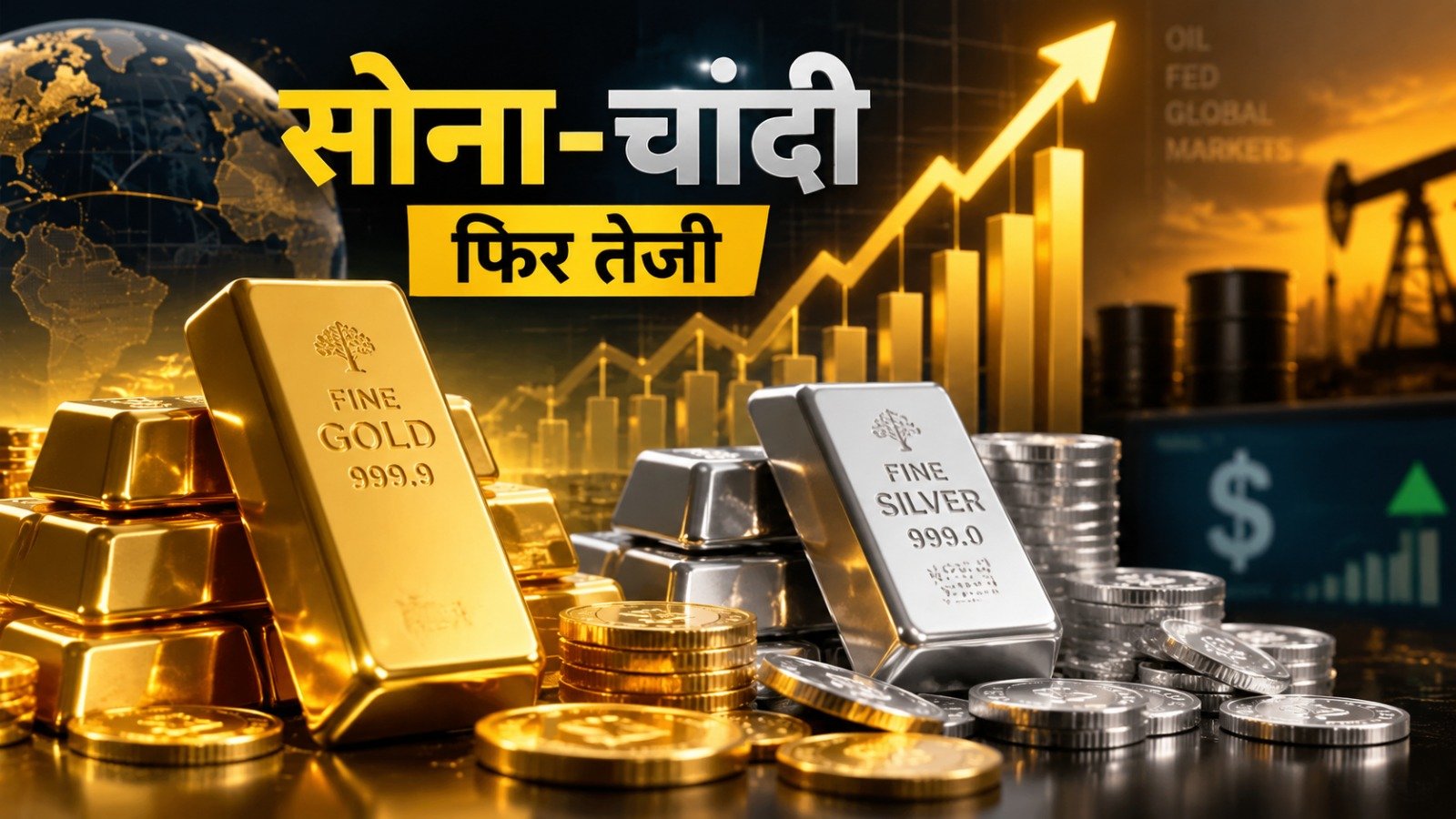 Commodity Market Update: सोना 1.53 लाख के पार पहुंचा, चांदी में भी तेजी, जानें क्यों बढ़ रहे हैं दाम