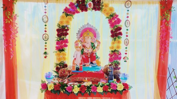 Ganesh Chaturthi: सामुदायिक स्वास्थ्य केंद्र तुमगांव में श्रद्धा और उल्लास से मनाया गया गणेश चतुर्थी पर्व
