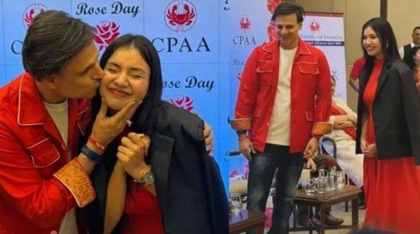 Sehra Shah with Vivek Oberoi (Image Source: Social Media)