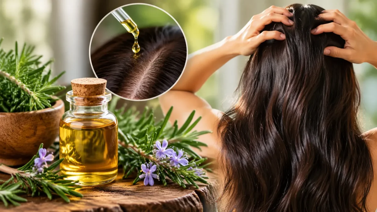Rosemary oil for hair care (Image Source: AI Photo)