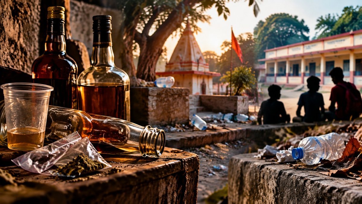 Illegal liquor and drug issue in village(Image Source: AI Photo)