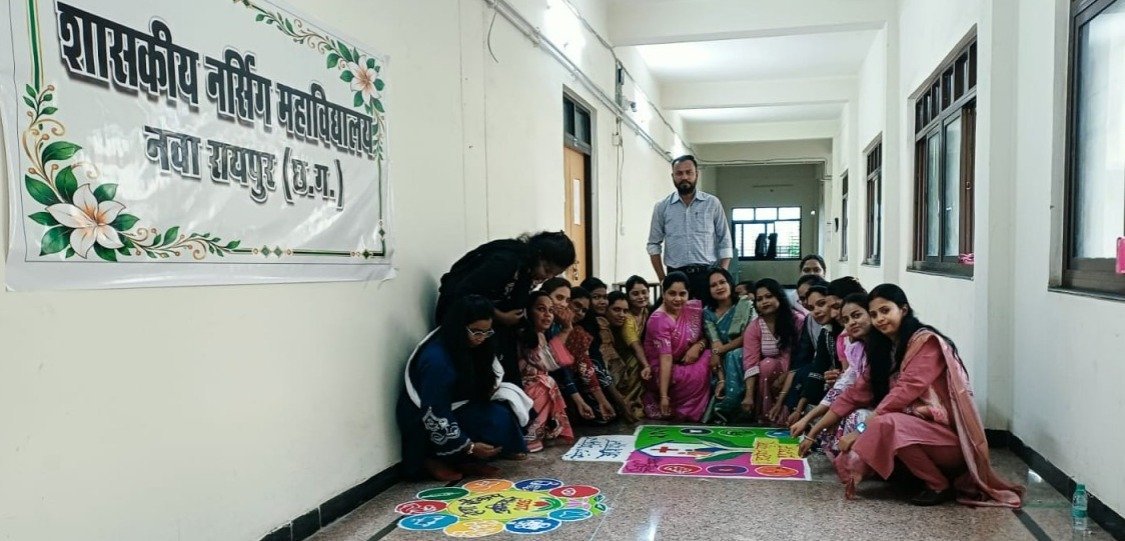 Rangoli competition organized on the theme of Viksit Bharat(Image Source: CGDPR)