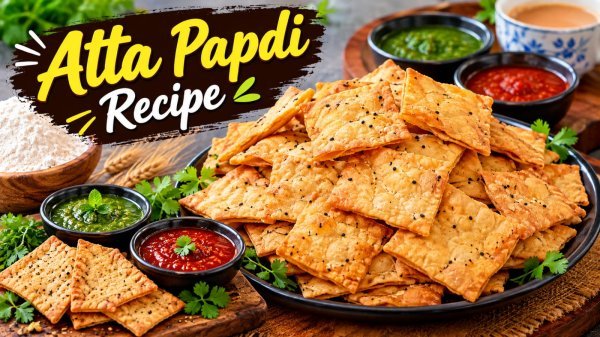 Atta Papdi Recipe: बिना मैदा आटे-और सूजी से बनाएं बाजार जैसी कुरकुरी पापड़ी, जानें आसान रेसिपी