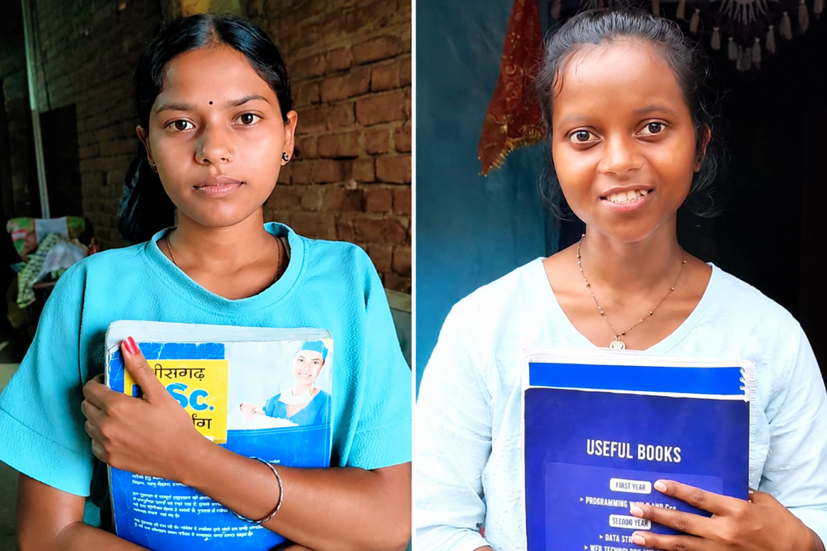 Two daughters from Balrampur have boosted morale.(Image Source: CGDPR)