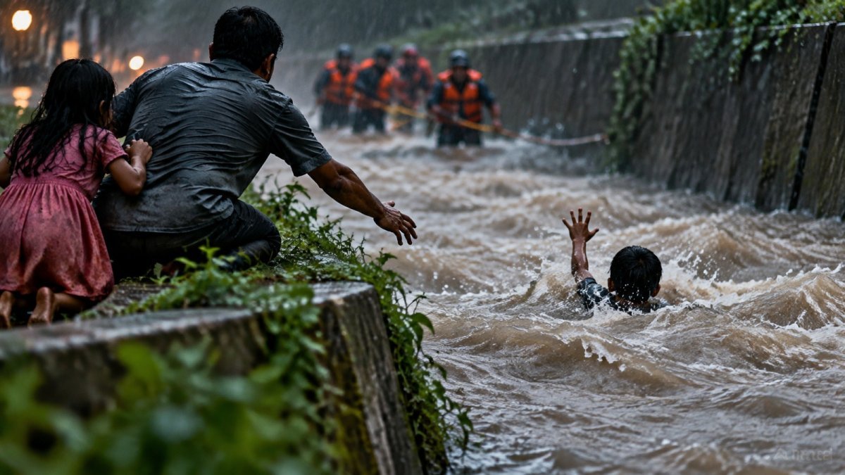 Innocent child drowned during immersion (Image Source: AI Photo)