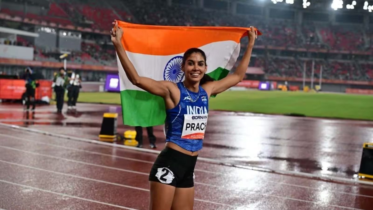 Prachi Chaudhary, bronze medal winner in the 400m race(Image Source: Social Media)