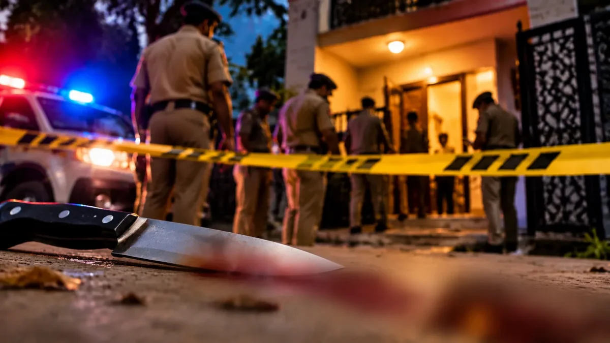 Raipur triple murder case scene investigation( AI Photo)