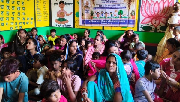 Seva Sankalp Abhiyan: आंगनबाड़ी केंद्रों में पोषण और स्वास्थ्य को लेकर, जागरूकता कार्यक्रम