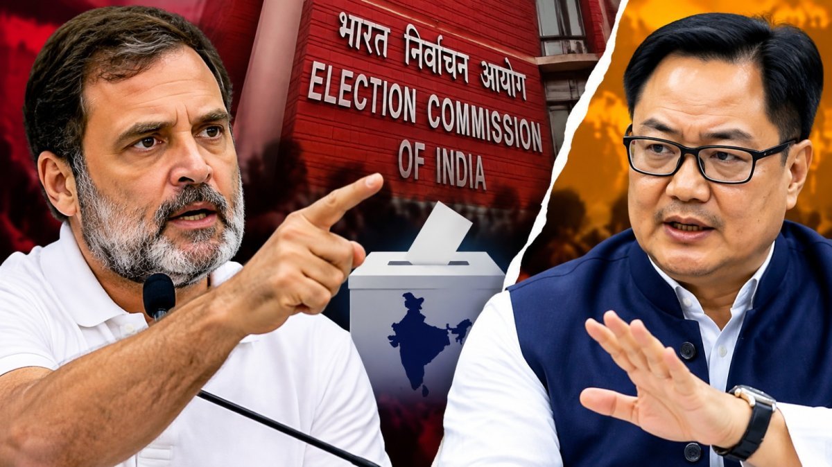 Rahul and BJP at loggerheads over SIR process (Image Source: social media)