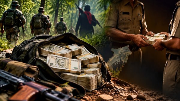 Kanker News: माओवादियों के डंप से मिली नकदी, अधिकारियों पर 20 लाख आपस में बांटने का आरोप