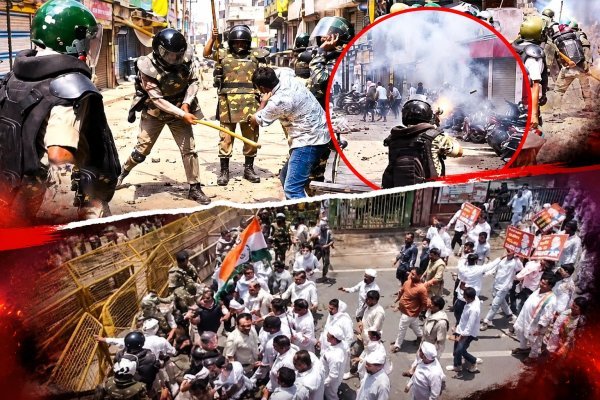 Ujjain Shahi Masjid: पुलिस पर पथराव के बाद लाठीचार्ज, इलाके में बाजार बंद और पुलिस बल तैनात