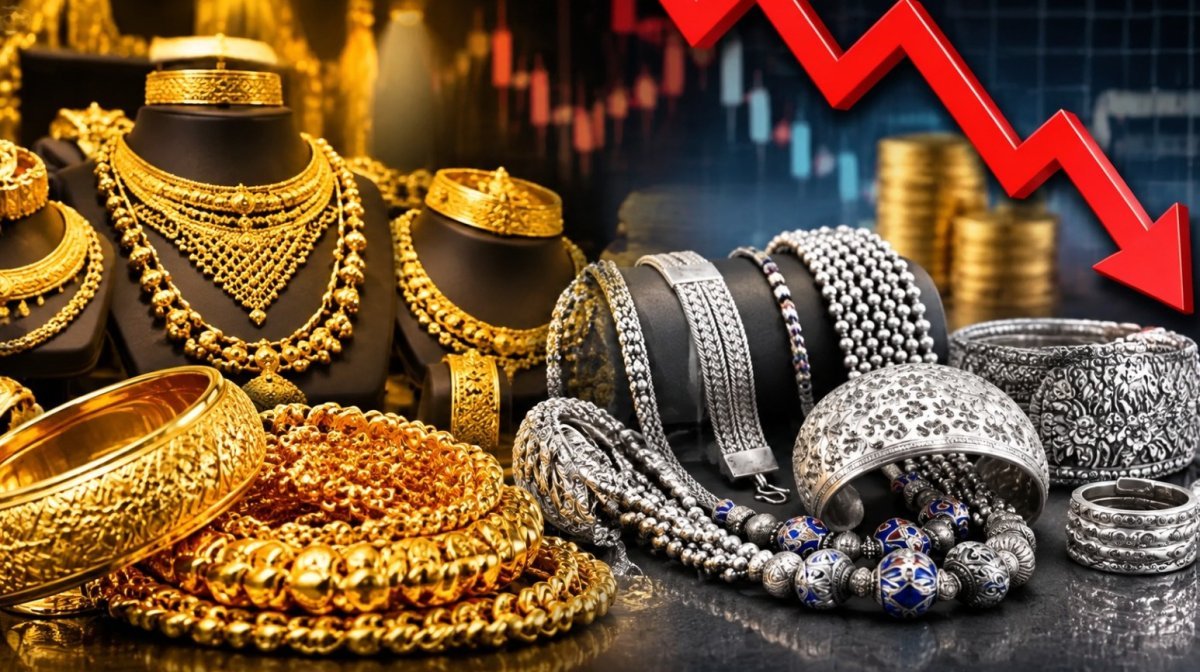 Drop in gold and silver prices (Image Source: Social Media)