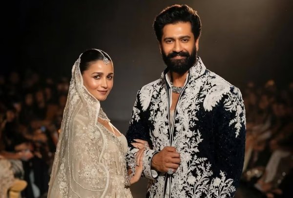 Bollywood celebrity style: मनीष मल्होत्रा के शो में आलिया-विक्की का रॉयल अंदाज, लुक ने जीता फैंस का दिल