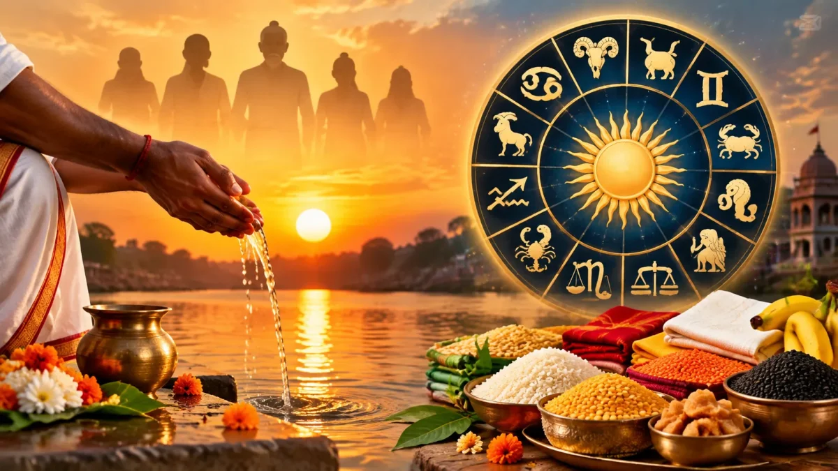 Pitru Paksha Daan Vidhi ( Image Source - AI Generated )