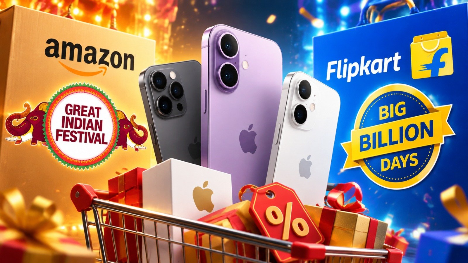 Amazon-Flipkart Sale: iPhone 17 से iPhone 15 तक सस्ते होंगे Apple फोन, जानें डील्स
